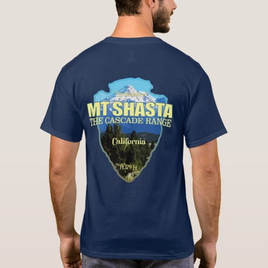 Mt Shasta (pijlpunt) T-shirt (Achterkant)
