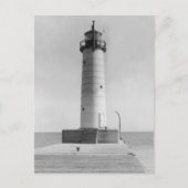 Mt. Sheboygan Pier Lighthouse, Wisconsin, 1915 Briefkaart (Voorkant)