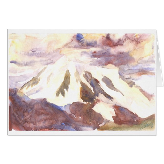 Mt. Shuksan, tegenover elkaar staande stormen (Voorkant Horizontaal)