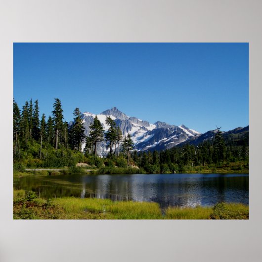 Mt Shuksan van Afbeelding Lake Poster (Voorkant)