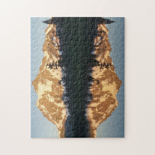 Mt. Shusksan Sunset at Picture Lake Jigsaw Puzzle (Vertical)