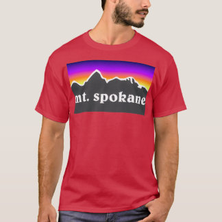 Mt Spokane Mountain Washington Ski Snowboard Mt Ba T-shirt