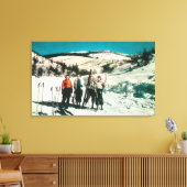 Mt. Spokane State Park DameskiingWashington Canvas Afdruk (Insitu (Woonkamer))