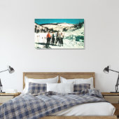 Mt. Spokane State Park DameskiingWashington Canvas Afdruk (Insitu (Slaapkamer))