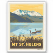 Mt St. Helens | Washington Sticker (Voorkant)
