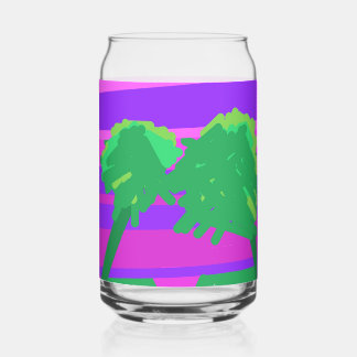 Mt. Sunset Pink Green Purple Drinkware Set