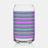 Mt. Sunset Pink Green Purple Drinkware Set Blikvorm Glas (Achterkant)