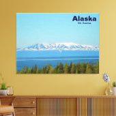 Mt. Susitna (Alaska) Canvas Afdruk (Insitu (Woonkamer))