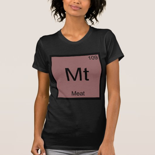Mt - T-shirt drôle de symbole d'élément de chimie (Devant)