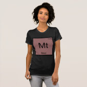 Mt - T-shirt drôle de symbole d'élément de chimie (Devant entier)