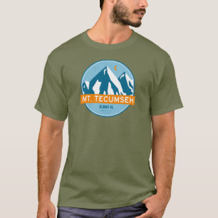 Mt. Tecumseh New Hampshire Sterren Maan T-shirt
