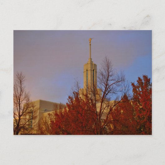 Mt. Timpanogos LDS Mormon Temple, Utah Briefkaart (Voorkant)