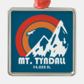 Mt. Tyndall California Sun Eagle Metalen Ornament (Voorkant)