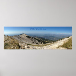 Mt. Ventoux - uitzicht van Panorama Poster