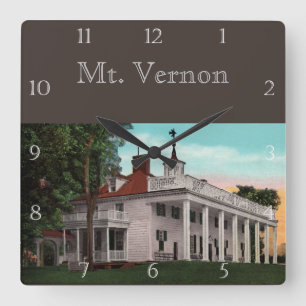 Mt. Vernon Custom Vierkante Klok