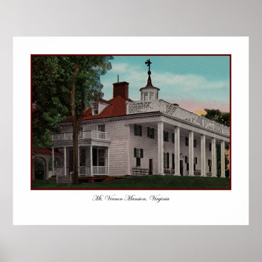 Mt. Vernon Poster vintage (Devant)