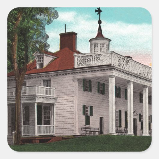  Mt. Vernon Vierkante Sticker (Voorkant)