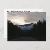 Mt. Washington op Sunrise Briefkaart (Voorkant / Achterkant)