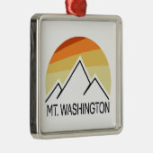 Mt. Washington Retro Metalen Ornament (Rechts)