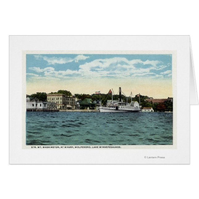 Mt Washington Steamer au quai Wolfeboro (Devant horizontal)