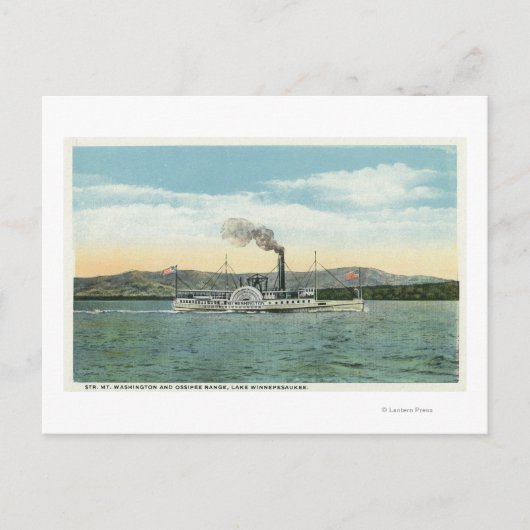 Mt. Washington Steamer, Uitzicht Ossipee Range Briefkaart (Voorkant)