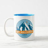 Mt. Waumbek New Hampshire Stars Moon Tweekleurige Koffiemok (Links)