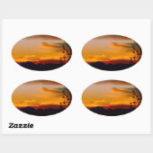 Mt Wheeler sunset oval sticker (Vel)