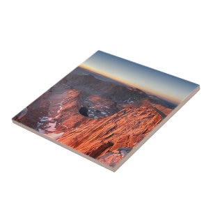 Mt Whitney en Pinnacles Sunrise - John Muir Trail Tegeltje