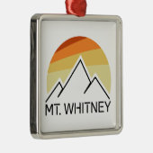 Mt. Whitney Retro Metalen Ornament (Rechts)