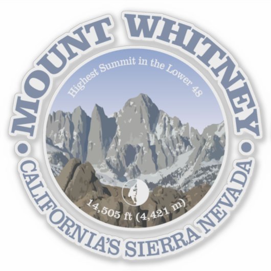 Mt Whitney Sticker (Voorkant)