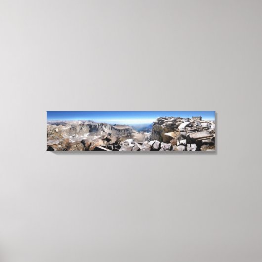 Mt Whitney Summit - John Muir Trail Canvas Afdruk (Voorkant)