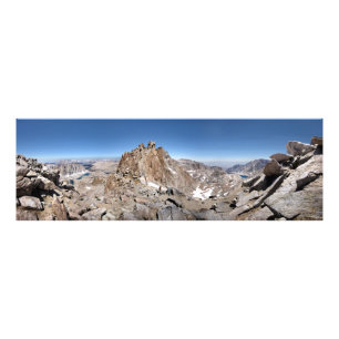 Mt Whitney Trail Crest Panorama - Sierra Foto Afdruk