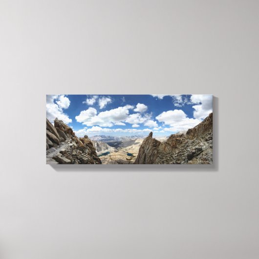Mt Whitney Trail - John Muir Trail Canvas Afdruk (Voorkant)