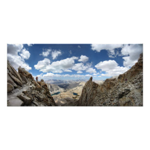 Mt Whitney Trail Over Hitchcock en Guitar lakes 2 Foto Afdruk