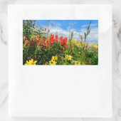 Mt. Wildbloemen Rechthoekige Sticker (Tas)