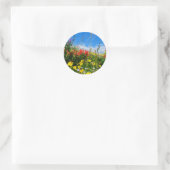Mt. Wildbloemen Ronde Sticker (Tas)