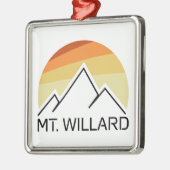 Mt. Willard New Hampshire Retro Metalen Ornament (Links)