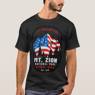 Mt Zion National Park Patriotic, 4 juli Vacati T-shirt