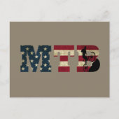 Mtb Amerikaanse vlag  Feestdagenkaart (Voorkant)
