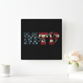 Mtb Amerikaanse vlag  Vierkante Klok (Huis)