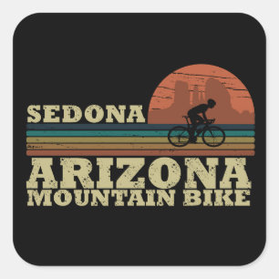 Mtb Az Sedona - Arizona Mountainbike Vierkante Sticker