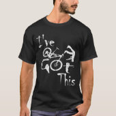 MTB crash Ik heb een dalende benedenloop. T-shirt (Voorkant)