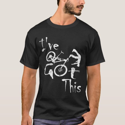 MTB crash Ik heb een dalende benedenloop. T-shirt (Voorkant)