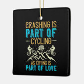 MTB - crashing maakt deel uit van fietsen Keramisch Ornament (Links)