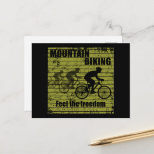 MTB Downhill Fietsrijder - Mountainbiken Feestdagenkaart