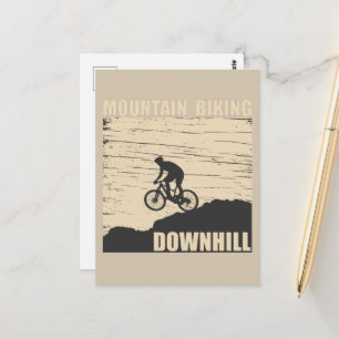 MTB Downhill Mountainbike Briefkaart