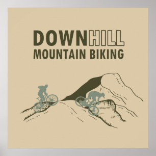 MTB Downhill Mountainbike Poster