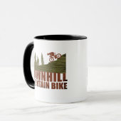 MTB downhill mountainbiken Mok (Voorkant links)