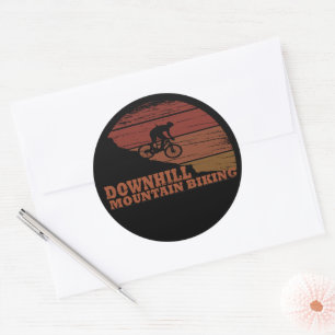 MTB downhill mountainbiken Ronde Sticker