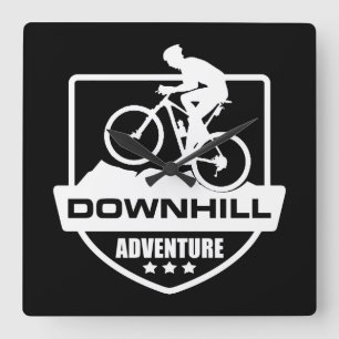 Mtb Downhill Mountainbiken Vierkante Klok